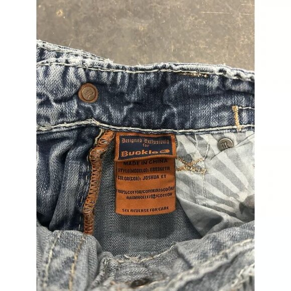 Rock Revival Joshua Relaxed Straight Studded Blue Jeans - Picture 4 of 4